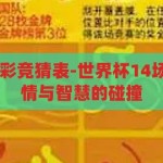 世界杯14场足彩竞猜表-世界杯14场足彩竞猜，激情与智慧的碰撞，激情与智慧的碰撞，揭秘世界杯14场足彩竞猜表