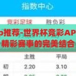 世界杯竞彩app推荐-世界杯竞彩APP，智能选号与精彩赛事的完美结合，智能选号与精彩赛事，世界杯竞彩APP的完美结合