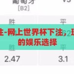 网上世界杯下注-网上世界杯下注，理性与风险并存的娱乐选择，理性与风险并存，网上世界杯下注的娱乐选择