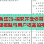 开云体育平台合法吗-探究开云体育平台的合法性，法律框架与用户权益的平衡，探究开云体育平台的合法性，法律框架与用户权益的平衡