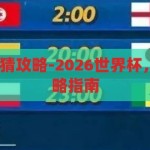 2026世界杯竞猜攻略-2026世界杯，竞猜攻略与策略指南，2026世界杯竞猜攻略，掌握策略，赢在起跑线