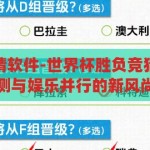 世界杯胜负竞猜软件-世界杯胜负竞猜软件，智能预测与娱乐并行的新风尚，智能预测与娱乐并行的世界杯胜负竞猜软件新风尚