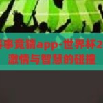 世界杯2026赛事竞猜app-世界杯2026赛事竞猜，激情与智慧的碰撞，2026世界杯赛事竞猜，激情与智慧的智慧碰撞