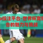 世界杯竞猜app投注平台-世界杯竞猜，智能投注平台的魅力与挑战，智能投注平台，世界杯竞猜的魅力与挑战