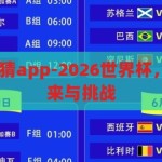 2026世界杯竞猜app-2026世界杯，竞猜APP的未来与挑战，2026世界杯竞猜APP，未来机遇与挑战并存