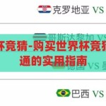 如何购买世界杯竞猜-购买世界杯竞猜，从入门到精通的实用指南，从入门到精通，购买世界杯竞猜的实用指南