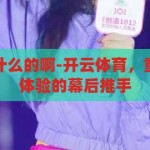 开云体育是做什么的啊-开云体育，重塑体育娱乐新体验的幕后推手，开云体育，重塑体育娱乐新体验的幕后推手