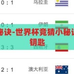 世界杯竞猜小秘诀-世界杯竞猜小秘诀，解锁胜者的钥匙，解锁胜者之匙，世界杯竞猜小秘诀