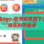 世界杯竞猜下注app-世界杯竞猜下注app，理性与娱乐的平衡点，理性与娱乐并存的‘世界杯竞猜下注app’