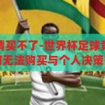 世界杯足球竞猜买不了-世界杯足球竞猜的理性审视，为何无法购买与个人决策的智慧，理性审视，为何世界杯足球竞猜无法购买与个人决策的智慧