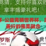 公益竞猜世界杯-公益竞猜世界杯，足球激情与公益善行的完美融合，足球激情与公益善行，公益竞猜世界杯的完美融合