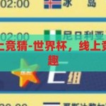 世界杯可以网上竞猜-世界杯，线上竞猜的激情与乐趣，线上竞猜，解锁世界杯的激情与乐趣
