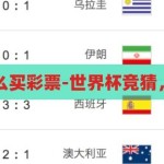 世界杯竞猜怎么买彩票-世界杯竞猜，理性购彩指南，世界杯竞猜，理性购彩指南与购买策略