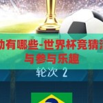 世界杯竞猜活动有哪些-世界杯竞猜活动的多样魅力与参与乐趣，世界杯竞猜，多样魅力与参与乐趣的盛宴