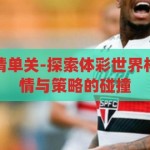 体彩世界杯竞猜单关-探索体彩世界杯竞猜单关，激情与策略的碰撞，体彩世界杯竞猜单关，激情与策略的碰撞