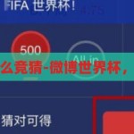 微博世界杯怎么竞猜-微博世界杯，趣味竞猜指南，微博世界杯，解锁趣味竞猜的指南
