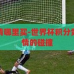 世界杯积分竞猜哪里买-世界杯积分竞猜，智慧与激情的碰撞，智慧与激情的碰撞，世界杯积分竞猜购买指南