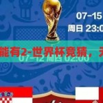 世界杯竞猜不能有2-世界杯竞猜，无2的奇妙之旅，世界杯竞猜，无2的奇妙之旅