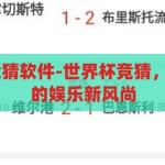 世界杯竞猜 竞猜软件-世界杯竞猜，智能软件引领的娱乐新风尚，智能竞猜软件，引领世界杯娱乐新风尚