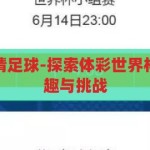 体彩世界杯竞猜足球-探索体彩世界杯竞猜足球的乐趣与挑战，体彩世界杯竞猜足球，乐趣与挑战的双重探索
