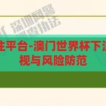 澳门世界杯下注平台-澳门世界杯下注平台，理性审视与风险防范，澳门世界杯下注平台的理性审视与风险防范