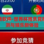 世界杯胜负竞猜软件-世界杯胜负竞猜软件，智能预测与娱乐新体验，智能预测，娱乐新体验，世界杯胜负竞猜软件引领竞猜新风尚
