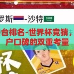 世界杯竞猜 平台排名-世界杯竞猜，平台实力与用户口碑的双重考量，揭秘2023世界杯竞猜平台，实力与口碑的双重较量
