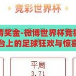 微博世界杯竞猜奖金-微博世界杯竞猜奖金，社交平台上的足球狂欢与惊喜，微博世界杯竞猜，社交平台上的足球狂欢与惊喜