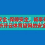 开云体育官网安全-保障安全，畅享开云体育，深入解析开云体育官网的安全性，开云体育官网，安全保障，畅享无忧的在线体育体验