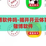 开云体育是赌博软件吗-揭开开云体育的真相，并非赌博软件，揭秘开云体育，并非赌博软件，而是正规体育平台