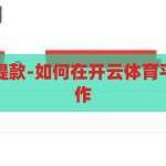 开云体育怎么提款-如何在开云体育平台进行提款操作，开云体育平台提款操作指南，轻松实现资金提现
