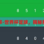 世界杯足球胜率-世界杯足球，揭秘胜率的背后因素，揭秘世界杯足球胜率的背后因素，一场胜负的较量