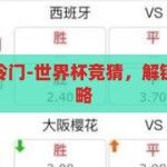 世界杯竞猜博冷门-世界杯竞猜，解锁冷门之门的策略，解锁冷门之门的策略，世界杯竞猜的博冷门策略