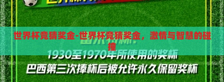 世界杯竞猜奖金-世界杯竞猜奖金,激情与智慧的碰撞 世界杯竞猜奖金-世界杯竞猜奖金,激情与智慧的碰撞