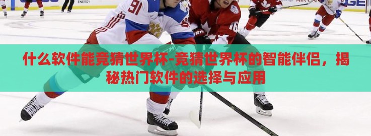 什么软件能竞猜世界杯-竞猜世界杯的智能伴侣，揭秘热门软件的选择与应用