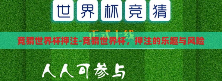 竞猜世界杯押注-竞猜世界杯，押注的乐趣与风险